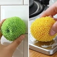 thumbnail image 6 of bangyoudaoo Cleaning Ball Kitchen Washing Dishes, Brushing Pot House Stores Stainless Steel Cleaning Brush Multi-steel Wire Ball Green 1pc, 6 of 9