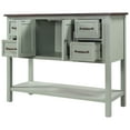 thumbnail image 5 of 4 Drawers Console Table Entryway Sofa Storage Table with Bottom Open Shelf, 5 of 8
