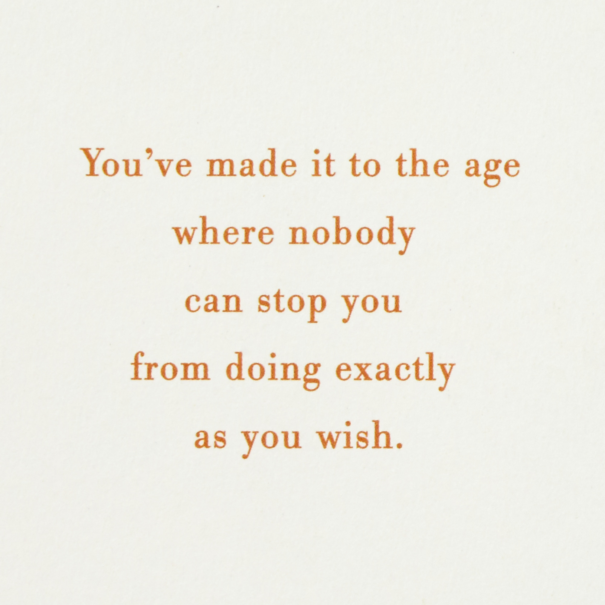 Hallmark 60th Birthday Card (Whatever You Want It To Be)