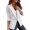 White, variant on BAETEUY Women Suit Coat Lapel Long Sleeve Double Breasted Suit Jacket