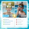 thumbnail image 2 of Gafas de natación YLKJSWIM para niños de 3 a 15 años, antivaho y UV con tapones para los oídos, 2 unidades, 2 of 6
