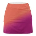 thumbnail image 5 of ITSAME Tennis Skirts for Womens, High Waist Tummy Control Plus Size Stretch Pleated Sports Skorts Orange, 5 of 5