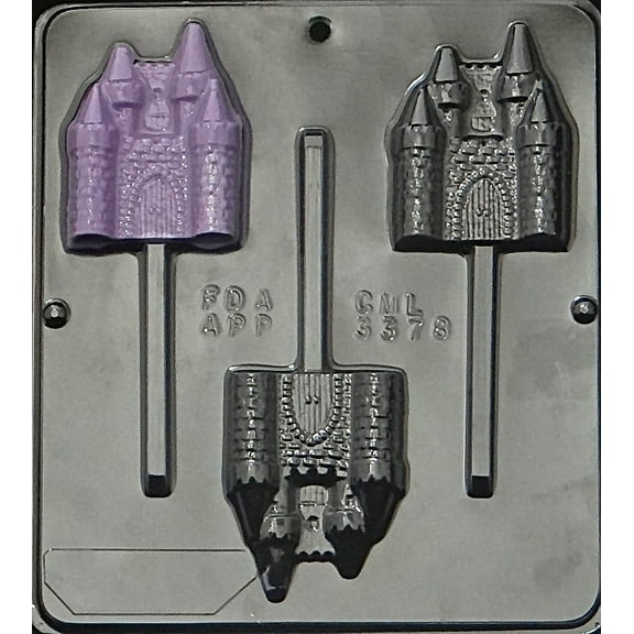 3378 Castle Lollipop Chocolate Candy Mold