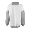 thumbnail image 5 of Womens Mock Neck Sweatshirt Oversized Pullover Sweatshirts No Hood Plain Long Sleeve Turtleneck Tops Fall Winter Clothes Light Gray XL, 5 of 9