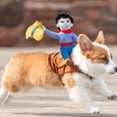 thumbnail image 4 of Pet Costume， Dog Costume Pet Suit Cowboy Style Dog Carrying Costume Dogs Riding Horses Transforming Into Figurines Cowboy Golden Haired Teddy Bears Personality Fu, 4 of 9