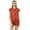 Red, variant on Bimba Womens Floral Satin Red Pj Set Buttondown Shirt Shorts Night Dress-4