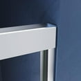 thumbnail image 3 of Sliding Shower Glass Door 44-48 in. W x 72 in. H, Adjustable Semi Frameless Shower Door, Certified Thick Clear Clear Tempered Glass, 304 Stainless Steel Handles, Brushed Nickel, 3 of 6