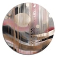 thumbnail image 2 of Designart "Chaos in Rose Gold Circles I" Modern Shapes Transitional Metal Round Wall Decor, 2 of 5