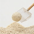 thumbnail image 4 of BotaniNest Wooden Handle Metal Litter Large Cat Waste Sif Ter With 7mm Slots (11, 4 of 7