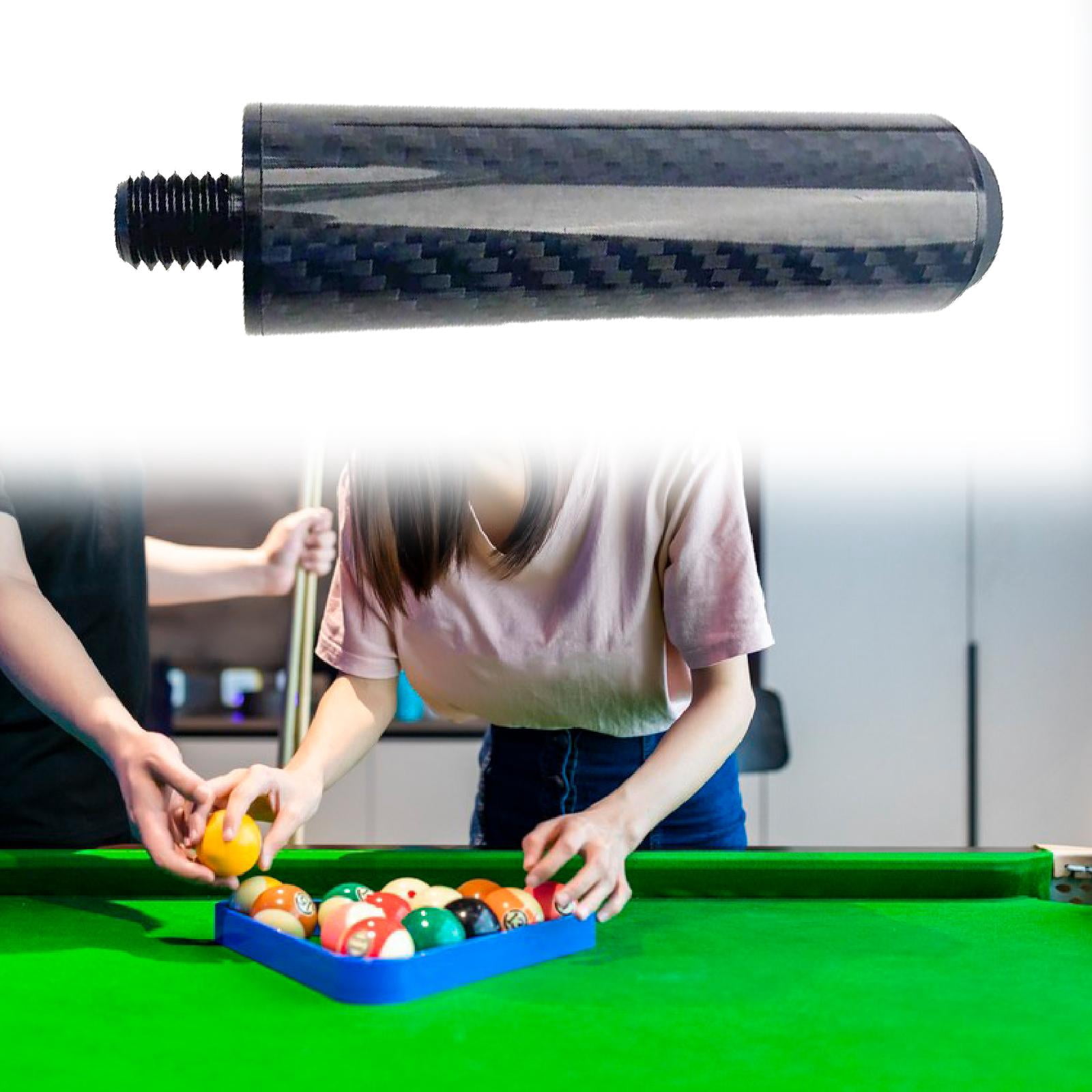 funtasica Pool Cue Extender Billiard Snookers Cue Extension Accessories Compact Billiards Cue Extension Cue Lengthener for Adults Women B