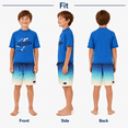 thumbnail image 2 of Big Chill Boys' Rash Guard Set with UPF 50+ Short Sleeve Swim Shirt & Trunks, 2-Piece, Sizes 4-14, 2 of 7