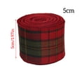 thumbnail image 1 of Christmas Ribbon Portable Party Decoration Classic Plaid House Decorations Exquisite Decorative Accessories for Celebration 7 Width 5cm, 1 of 8
