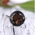 thumbnail image 4 of Smoky Quartz Ring Boho Hippie Quartz Ring / Stackable Ring Anniversary Gift Ring, 4 of 5