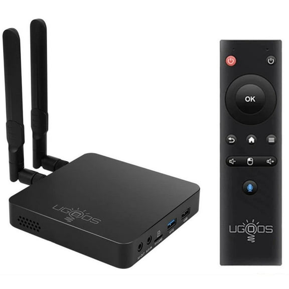 Ugoos AM6B Plus TV Box Amlogic S922X-J Android 9.0 DDR4 4GB RAM 32GB ROM WiFi6 1000M Ethernet USB 3.0 BT5.0 4K H.265 HDR TV Box