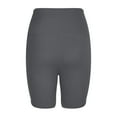 thumbnail image 5 of UTSJKR High Waisted Biker Yoga Shorts for Women with Pockets Tummy Control Yoga Workout 8" Spandex Bike Shorts for Gym Running Dark Gray L, 5 of 5