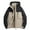 Khaki, variant on USSUMA Men Jackets Waterproof Windbreaker Jacket Men Long Sleeve Hooded Full Zipper Pocket Coat Stylish Multicolor Loose Outerwear Running Fall Top