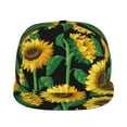 thumbnail image 2 of Haiem Sunflower 1 Classic Snapback Cap Flat Bill Hat Baseball Cap Adjustable Size Cotton Dad Hat, 2 of 9
