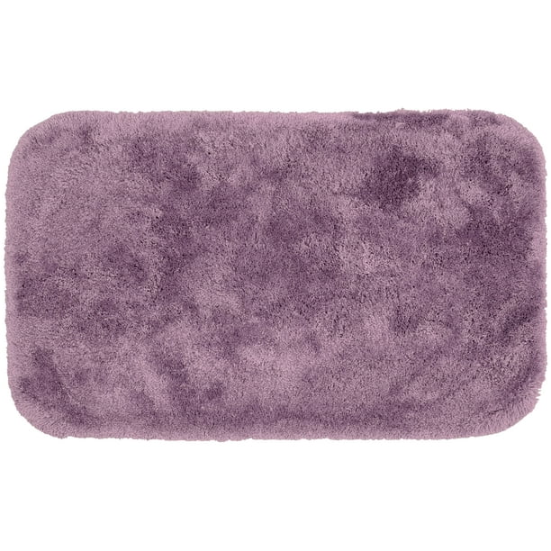 Garland Rug Finest Luxury Ultra Plush Washable Bath Rug Purple, 24"x40