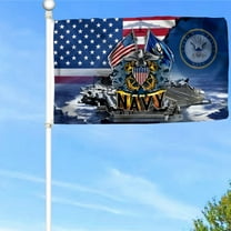 Bayyon U.S Military Veteran Flag Banner with Grommets 3x5Feet Man cave Decor