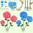 thumbnail image 5 of 62 in Large Blue Artificial Flowers,Giant Flowers for Decoration,Standing Huge Handcrafted Poppy Flowers for Garden,Hotel,Office,Photography Props,Wedding,Art Gallery,Shop Window Display, 5 of 7