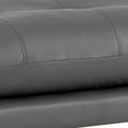 thumbnail image 2 of Benjara Deb 44 Inch Modern Ottoman, Foam Tufted Cushion, Gray Faux Leather, 2 of 5