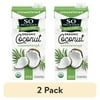 (2 pack) So Delicious Dairy Free Shelf Stable Vegan and Gluten Free Unsweetened Organic Coconut Milk Carton, 32 fl oz