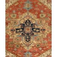 thumbnail image 2 of Canvello Serapi Hand-Knotted Rust/Ivory Wool Area Rug- 5'11" X 9', 2 of 3
