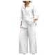 thumbnail image 1 of Ploknplq Jumpsuits for Women,Jogging Suits for Women Plus Size,Lounge Sets for Women,Linen 2 Piece Sets Shirts Wide Leg Pant,Matching Sets Women Clothing,Track Suits for Women Set White 3XL, 1 of 6
