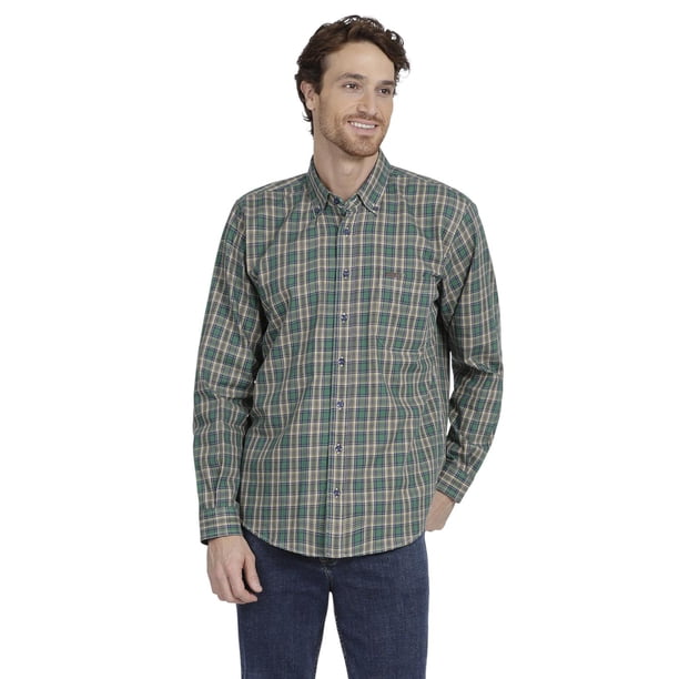 Camisa Casual Hombre Lee Regular Fit Manga Larga 330 Verde CH