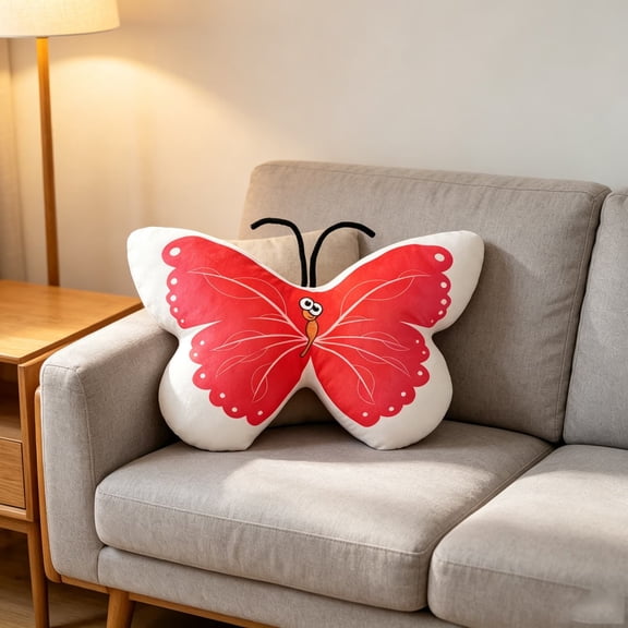 Cute Winged Throw Pillow Stuffed Decorative Cushion Soft Lumbar Couch Sofa Bed Home Decor