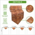 thumbnail image 5 of Boho Orange Table Runner Linen Burlap Table Runner 108 Inches Long Country Style Bohemian Floral Retro Tribal Dresser Scarves for Kitchen Island Coffee Dining Party Wedding Holiday Decor 13"x108", 5 of 8