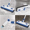 thumbnail image 7 of Qaestfy Floor Grout Scrub Brush with Squeegee 3 in 1, 55'' Extendable Long Handle Floor Scrubber Cleaner Brush for Scrubbing Deck, Tile, Garage Floor, Patio, Concrete, Rug, Shower Bathroom, 7 of 7