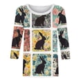thumbnail image 4 of ZVAVZ Summer Tops for Women 2026 Funny Bunny Graphic Shirt 3/4 Sleeve Crewneck Holiday T-Shrits Ladies Easter Gifts Tee Pullover White,S, 4 of 6