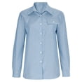thumbnail image 6 of OSOLU Long Sleeve Shirts For Women Striped Long Sleeve Button Up Shirts Business Work Wear For Office Lady Soft Tops, 6 of 6