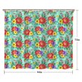 thumbnail image 5 of Pioneer Flower Floral Print Pattern Shower Curtain 84"x72", Bathroom Decorative Shower Curtain Set with 12 Hooks, Waterproof Washable, 5 of 6