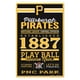 Pirates de Pittsburgh Signent 11 X 17 Bois Design Établi – image 1 sur 1