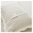 thumbnail image 6 of 2-Piece 100% Cotton Quilted Pillow Shams Embroidered Farmhouse Pillow Shams (Standard, Soft White), 6 of 7