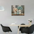 thumbnail image 3 of Farmhouse Wall Art Rustic Bathroom Decor Country Flower Hummingbird Pictures For Wall Today I Choose Joy Canvas Print Artwork For Bathroom Living Room Bedroom Framed 16"x12", 3 of 6