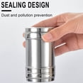 thumbnail image 5 of JoyMoreHome Seasoning Bottle Stainless Steel Dredge Shaker Rub Spice with Holes Powdered Sugar Shaker with Lid Shaker Cooking Rotatable Cover for Spice Salt Shaker Dispenser, 5 of 9