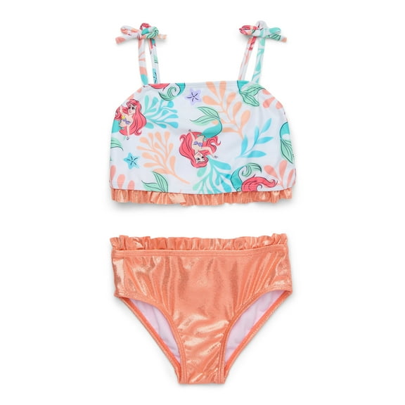 Character Toddler Girl Shimmer Tankini Swimsuit, Two-Piece, Sizes 12M - 5T