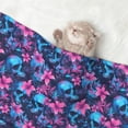 thumbnail image 2 of Yiaed Blue Skull Flower Print Dog Blankets-Cat Blanket Washable for Couch Protection,Puppy Blanket, Soft Plush Reversible Throw Furniture Protector-Medium, 2 of 8