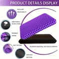 thumbnail image 5 of Gel Seat Cushion for Long Sitting (Thick & Extra Large), Gel Cushion for Wheelchair Soft, Chair Cushion, Car Seat Cushion Breathable, for Office Chair for Hip Pain, 5 of 6