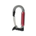 thumbnail image 2 of DYNWAVECA Mousqueton à Clip Alliage d'Aluminium Robuste Robuste Compact Polyvalent Professionnel pour Escalade Randonnée Camping Bascule Extérieur Gris Rouge, 2 of 10