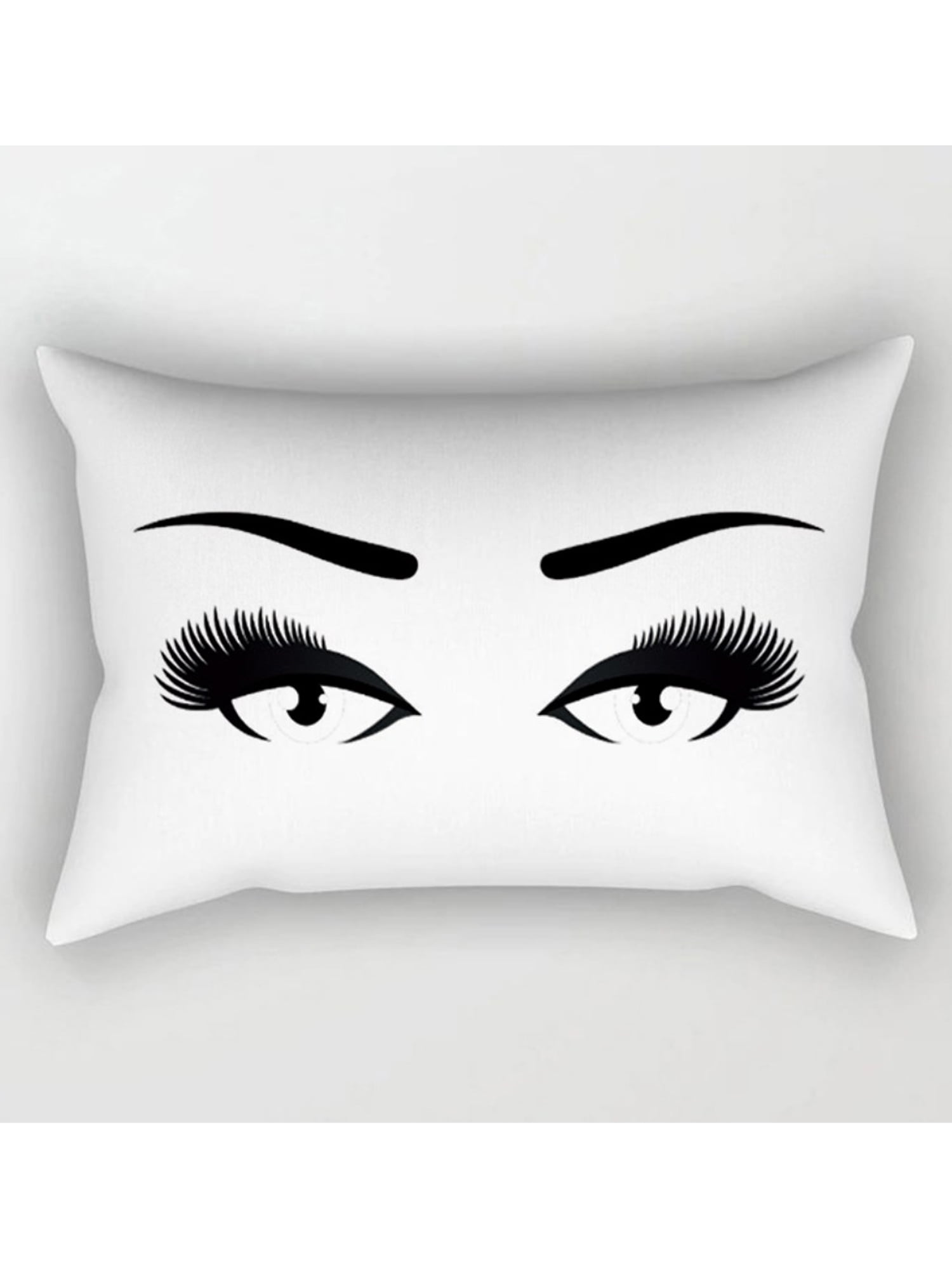 Home Decor Makeups Eye Lips Cotton Linen Pillow Case Sofa Throw Cushion Cover