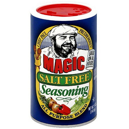 Chef Paul Prudhomme's Magic Salt Free Seasoning, 5 oz (Pack of 6)