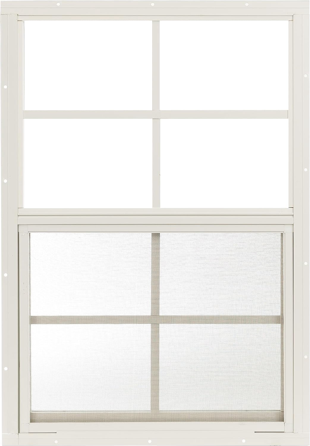 Shed Windows 18x27 (1-Pack) | Sliding Windows with Tempered Glass & Screens | Flush Mount, Black Aluminum Frames for Sheds, Chicken Coops & Playhouses