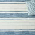 thumbnail image 6 of SAFAVIEH Metro Bruno Striped Runner Rug, Blue/Ivory, 2'3" x 8', 6 of 9