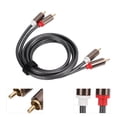 thumbnail image 4 of Cable Cables AV de Baja pérdida de 4 Cabezales 2 Piezas para Reproductor de CD para Altavoces para subwoofer ANGGREK Otros, 4 of 8