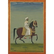 Bnf Portraits: Carnet Blanc, Prince Indien  Cheval, Miniature 18e (Paperback)