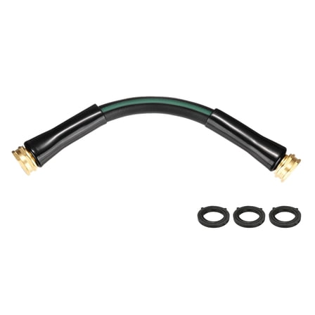 Uxcell Garden Hose 5/8 Inch x 1 FT, Flexibleer Hose, Hose with Double Female Fittings